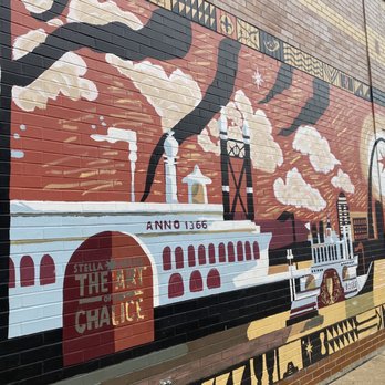 Steam Boat Mural - Public Art Near Me - University City, Missouri