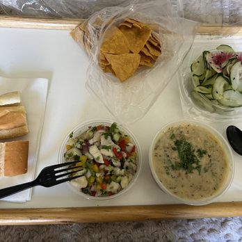 Bear Flag Fish - Ceviche, cucumber salad and chowder - Seafood Markets Near Me - Newport Beach, California Bear Flag Fish - Ceviche, cucumber salad and chowder - Seafood Markets Near Me - Newport Beach, California