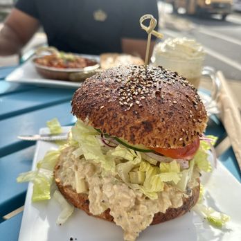 The Baklava Lady - Lemon chickpea tuna sandwich with house-made bun - Cafes Near Me - Englishtown, New Jersey The Baklava Lady - Lemon chickpea tuna sandwich with house-made bun - Cafes Near Me - Englishtown, New Jersey