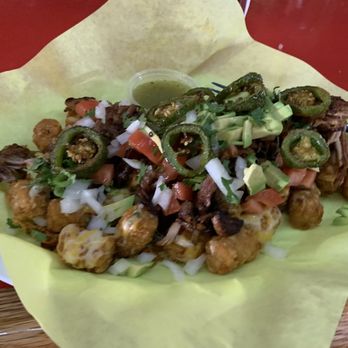 Torrance Brew Yard - Carnitas on tater tots - Bars Near Me - Torrance, California Torrance Brew Yard - Carnitas on tater tots - Bars Near Me - Torrance, California