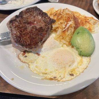 Denny's - Sirloin Steak & Eggs - American Near Me - Redlands, California Denny's - Sirloin Steak & Eggs - American Near Me - Redlands, California
