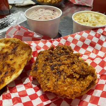 BIRDCODE Chicken - "Mild" Hot Honey sandwich - plenty spicy for me. Decent mac and other sides. - Chicken Shop Near Me - West Hartford, Connecticut BIRDCODE Chicken - "Mild" Hot Honey sandwich - plenty spicy for me. Decent mac and other sides. - Chicken Shop Near Me - West Hartford, Connecticut