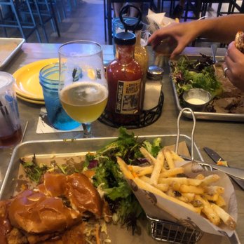 Draft Republic Carlsbad - 2 dinners at social hour pulled pork and brisket; Nashville chicken sandwich - Comfort Food Near Me - Carlsbad, California Draft Republic Carlsbad - 2 dinners at social hour pulled pork and brisket; Nashville chicken sandwich - Comfort Food Near Me - Carlsbad, California