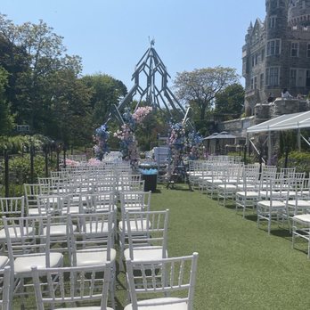 Casa Loma - Setting up for a wedding outside - Museums Near Me - Toronto, Ontario