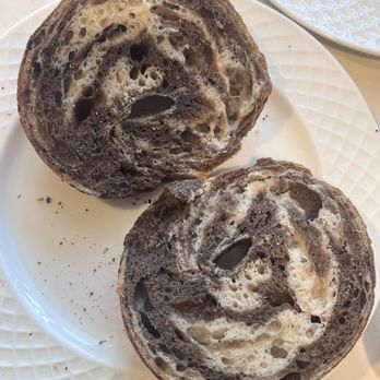 New Wave Bagel - Marble rye bagel cross section - Bagels Near Me - Encinitas, California New Wave Bagel - Marble rye bagel cross section - Bagels Near Me - Encinitas, California
