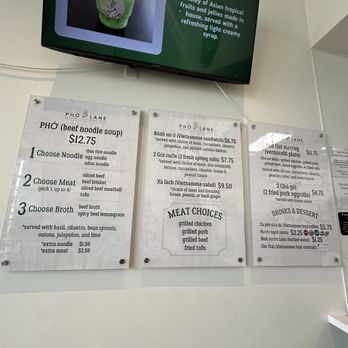 Pho Lane - Menu - Vietnamese Near Me - McKinney, Texas