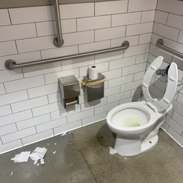 Old navy bathroom at the Veranda