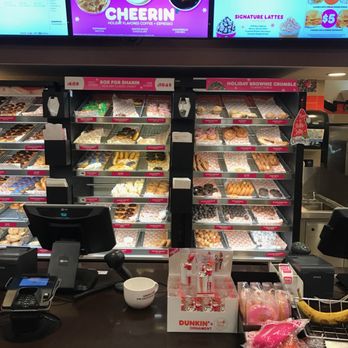 Dunkin' - View from consumer side of the register - Donuts Near Me - Pasadena, Maryland Dunkin' - View from consumer side of the register - Donuts Near Me - Pasadena, Maryland