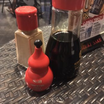 Cha-Cha - Condiments on table - Japanese Near Me - Royal Palm Beach, Florida Cha-Cha - Condiments on table - Japanese Near Me - Royal Palm Beach, Florida