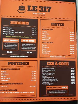 Menu photo 2 Le 317 Saint-Sixte, QC