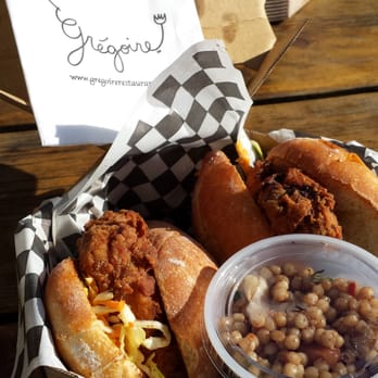 Grégoire - Fried chicken sandwich! It's big! - French Near Me - Berkeley, California