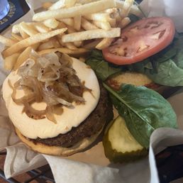 Bacon and Goat Cheese Burger