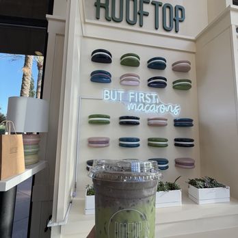 Rooftop Coffee Tea & Macarons - Matcha sesame - Macarons Near Me - Roseville, California Rooftop Coffee Tea & Macarons - Matcha sesame - Macarons Near Me - Roseville, California