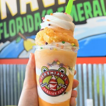 Jeremiah's Italian Ice - orange peach gelati - Desserts Near Me - Navarre, Florida Jeremiah's Italian Ice - orange peach gelati - Desserts Near Me - Navarre, Florida