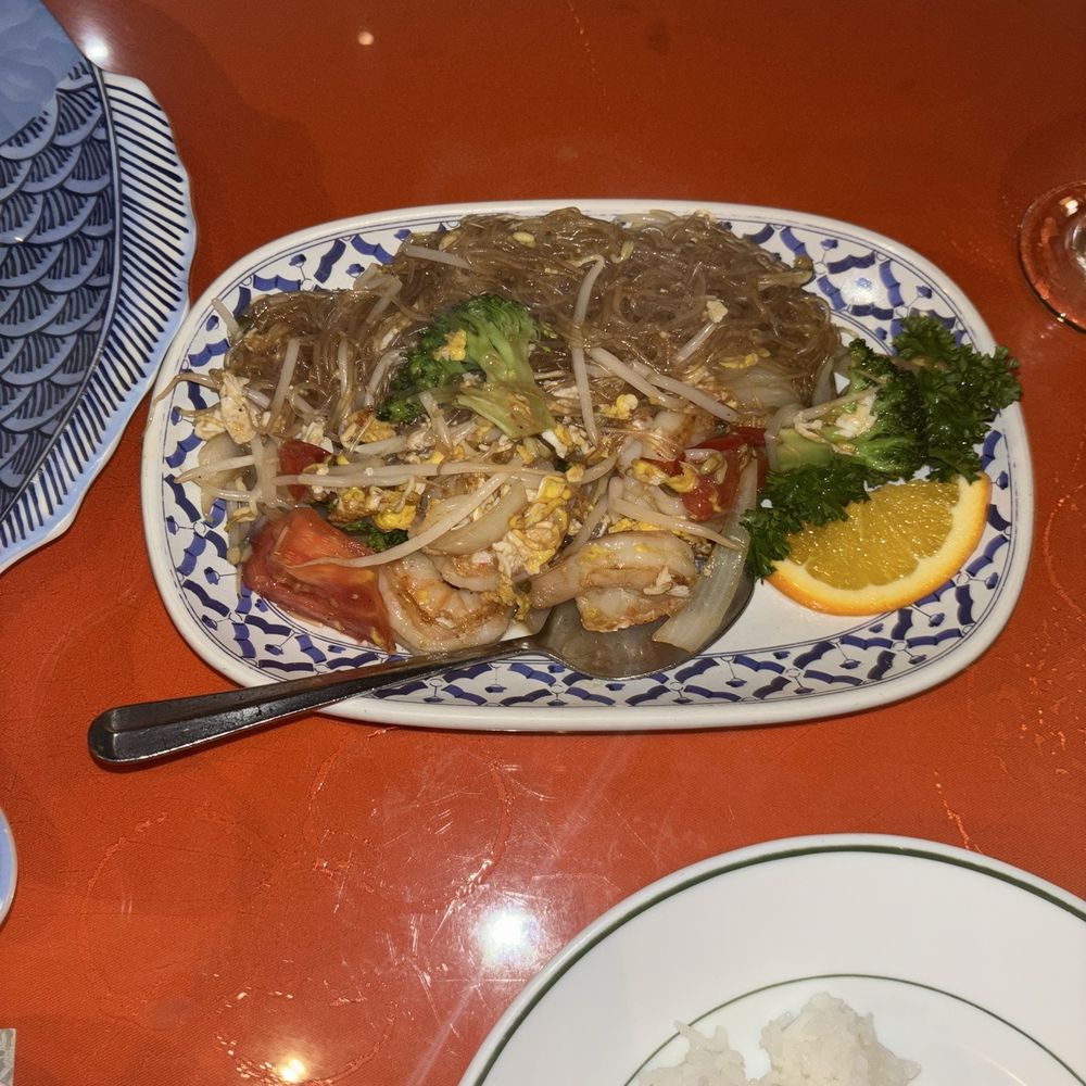 Rock A Bangkok - pad woon sen shrimp - Thai Near Me - Miami, Florida Rock A Bangkok - pad woon sen shrimp - Thai Near Me - Miami, Florida