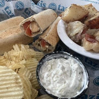 Taziki's Mediterranean Cafe - Suwanee - Chicken roll Grilled Chicken Roll-Up - Greek Near Me - Suwanee, Georgia