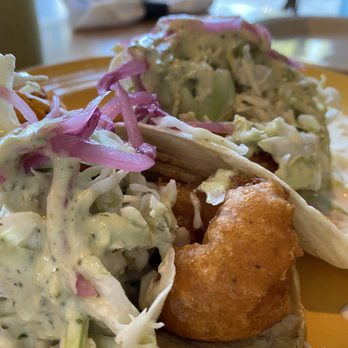 Cruzteca Mexican Kitchen - Tempura Shrimp Taco - Breakfast & Brunch Near Me - Austin, Texas Cruzteca Mexican Kitchen - Tempura Shrimp Taco - Breakfast & Brunch Near Me - Austin, Texas