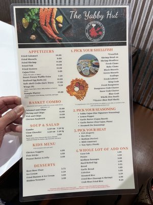 Menu photo 3 Yabby Hut Denver, CO