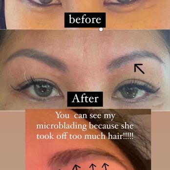 Color Nails - Took off too much hair, shape not the same, now you can see the mircroblading. - Nail Salons Near Me - Las Vegas, Nevada Color Nails - Took off too much hair, shape not the same, now you can see the mircroblading. - Nail Salons Near Me - Las Vegas, Nevada