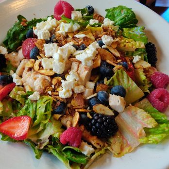 The Beehive Grill - Mixed Berry Salad, it was incredible! - Bars Near Me - Logan, Utah