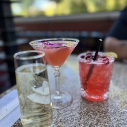 Burgers & Beer - Porn star martini and a cranberry margarita. The porn star martini came with a champagne chaser !!!