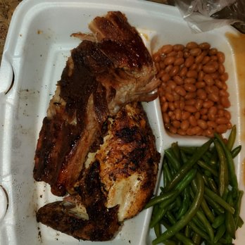 Krolick's Chicken Barbecue - Chicken/ BBQ rib combo meal with two sides - Barbeque Near Me - Chaffee, New York