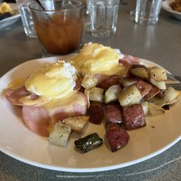 First eggs Benedict with hard boiled eggs First eggs Benedict with hard boiled eggs