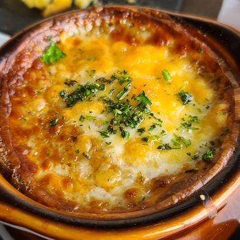 Rusty Pelican - Amazing French onion soup - Seafood Near Me - Tampa, Florida Rusty Pelican - Amazing French onion soup - Seafood Near Me - Tampa, Florida