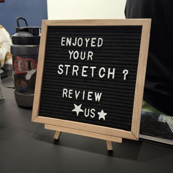 StretchLab - Review reminder sign - Fitness & Instruction Near Me - Harrisburg, Pennsylvania StretchLab - Review reminder sign - Fitness & Instruction Near Me - Harrisburg, Pennsylvania