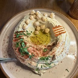 Traditional hummus appetizer with fresh pita Traditional hummus appetizer with fresh pita