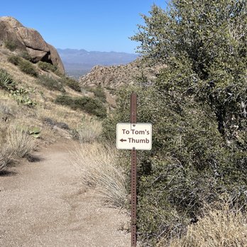 Tom's Thumb Trailhead - So close - Hiking Near Me - Scottsdale, Arizona Tom's Thumb Trailhead - So close - Hiking Near Me - Scottsdale, Arizona