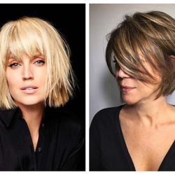 Great Clips - One length bob with textured bangs