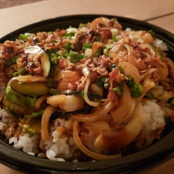 Poki Naya - Large bowl with white rice and 5 scoops of fish - Hawaiian Near Me - Garden Grove, California Poki Naya - Large bowl with white rice and 5 scoops of fish - Hawaiian Near Me - Garden Grove, California