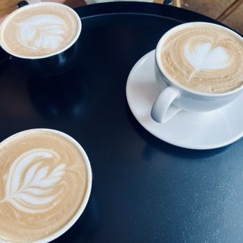Figaro Coffee House - 3 lattes, coconut, pistachio, regular - Cafes Near Me - Oakville, Ontario Figaro Coffee House - 3 lattes, coconut, pistachio, regular - Cafes Near Me - Oakville, Ontario
