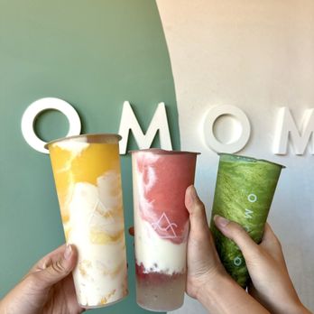 OMOMO Tea Shoppe - Mango, strawberry and matcha - Coffee & Tea Near Me - Irvine, California OMOMO Tea Shoppe - Mango, strawberry and matcha - Coffee & Tea Near Me - Irvine, California