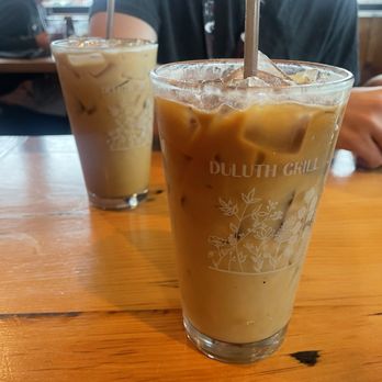 Duluth Grill - Honey Lavender Latte front, Dirty Horchata behind - Breakfast & Brunch Near Me - Duluth, Minnesota