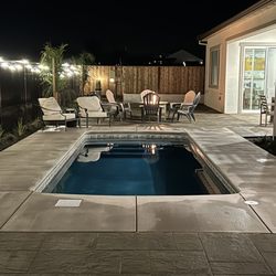 San Juan Pools of Monterey - 8 x 16 fiber Pools