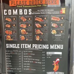 Hot Dog Stand - Menu