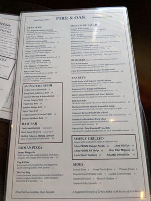 Menu photo 4 Fire & Oak Montvale, NJ