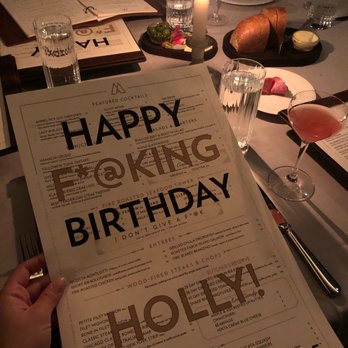 Maple & Ash - Personalized Birthday Menu - Steakhouses Near Me - Scottsdale, Arizona