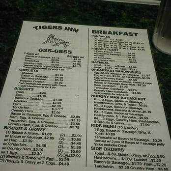 Tigers Inn - Breakfast - American Near Me - Valley Head, Alabama