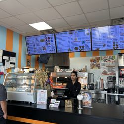 The registering menu at Louisiana fried chicken
