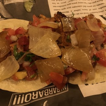 Ah Barbaro Taqueria - Cocinita tacos wirh grilled onions added (included in price): this protein was the winner. - Tacos Near Me - Cancún, ROO Ah Barbaro Taqueria - Cocinita tacos wirh grilled onions added (included in price): this protein was the winner. - Tacos Near Me - Cancún, ROO
