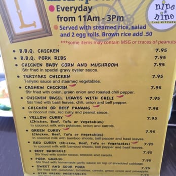 Nine & Nine Thai Kitchen - Thai Near Me - Pasadena, California Nine & Nine Thai Kitchen - Thai Near Me - Pasadena, California