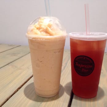 Teapresso Bar - Strawberry mango smoothie and pomegranate oolong tea - Coffee & Tea Near Me - Honolulu, Hawaii Teapresso Bar - Strawberry mango smoothie and pomegranate oolong tea - Coffee & Tea Near Me - Honolulu, Hawaii