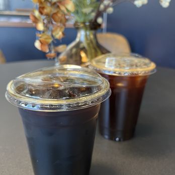 Rise N Brew - Cold brew with hazelnut & vanilla and Americano - Coffee & Tea Near Me - Turlock, California