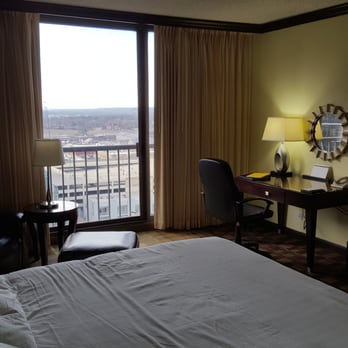 Hyatt Regency - Desk area, and balcony overlooking the BOK Center - site for concerts and hockey games - Hotels Near Me - Tulsa, Oklahoma Hyatt Regency - Desk area, and balcony overlooking the BOK Center - site for concerts and hockey games - Hotels Near Me - Tulsa, Oklahoma