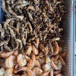 Rainbow Seafood Market - Shrimp, smelt fish, and calamari