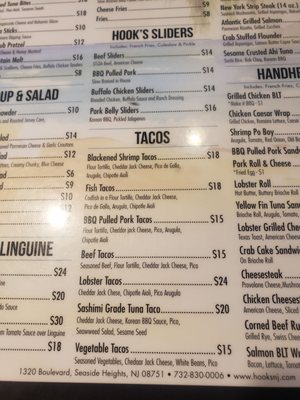 Menu photo 3 Hooks Bar & Grill Seaside Heights, NJ Menu photo 3 Hooks Bar & Grill Seaside Heights, NJ