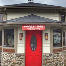 Blend and Brew - They are a double sided drive thru and they love their walk-in customers.